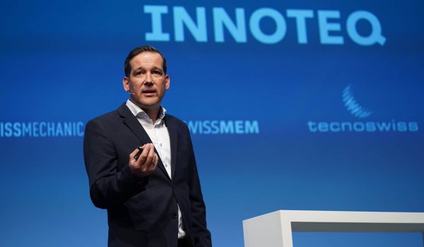Innoteq 2023: Messeleiter David von Büren am Kick-off-Event