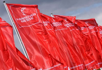 Fahnen Hannover Messe