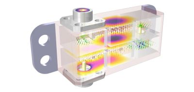 multiphysikalisches Modell eines kaskadierten Hohlraumfilters