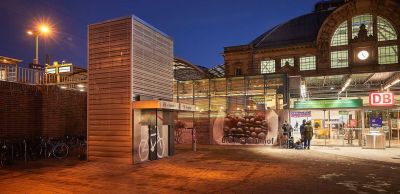 V-Locker Bike Parking Turm gesteuert mit Siemens-Steuerung