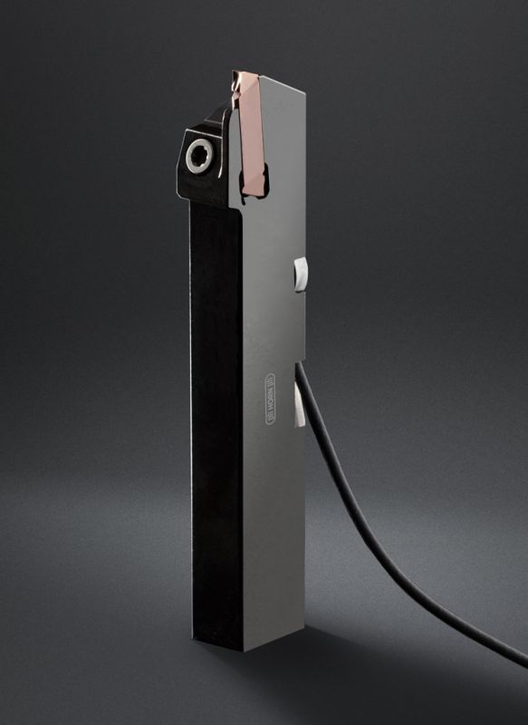 Das Horn-Stechwerkzeug für Titanbearbeitung mit Kraftsensor von Kistler