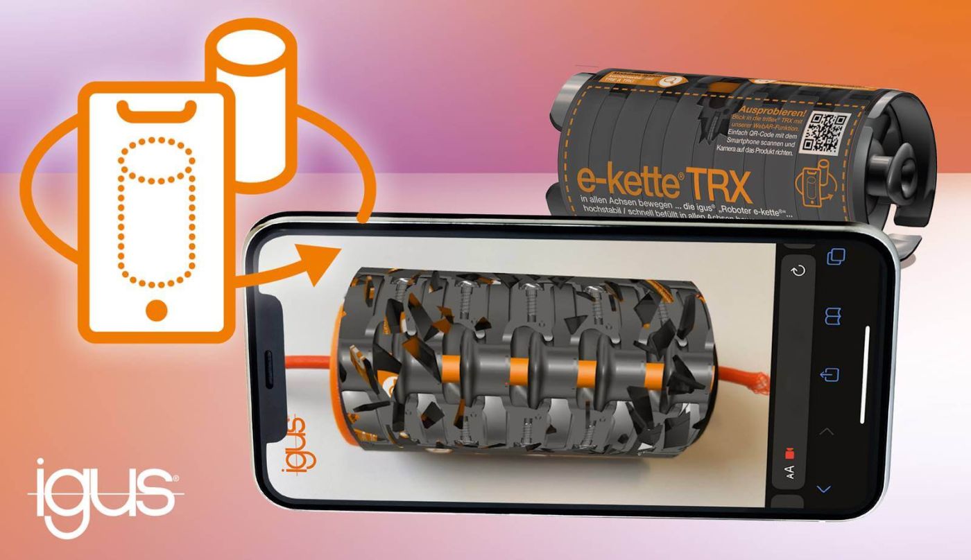 Energiekette der Serie Triflex TRX im Metaverse