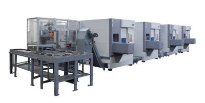 Produktionslinie für die Bremsscheiben-Bearbeitung