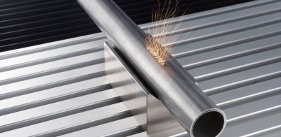 Lasermarkieren auf rundem Bauteil