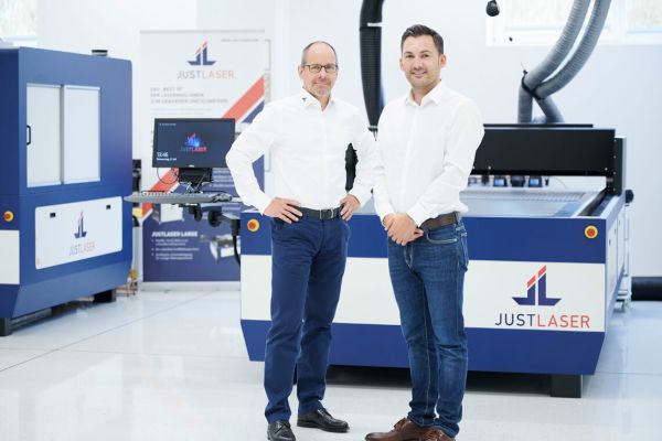 Kooperation mit Anxum: Peter Hofmann und Georg Lauscha von Justlaser