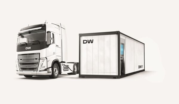 Elektro-Lkw mit Mega-Charger