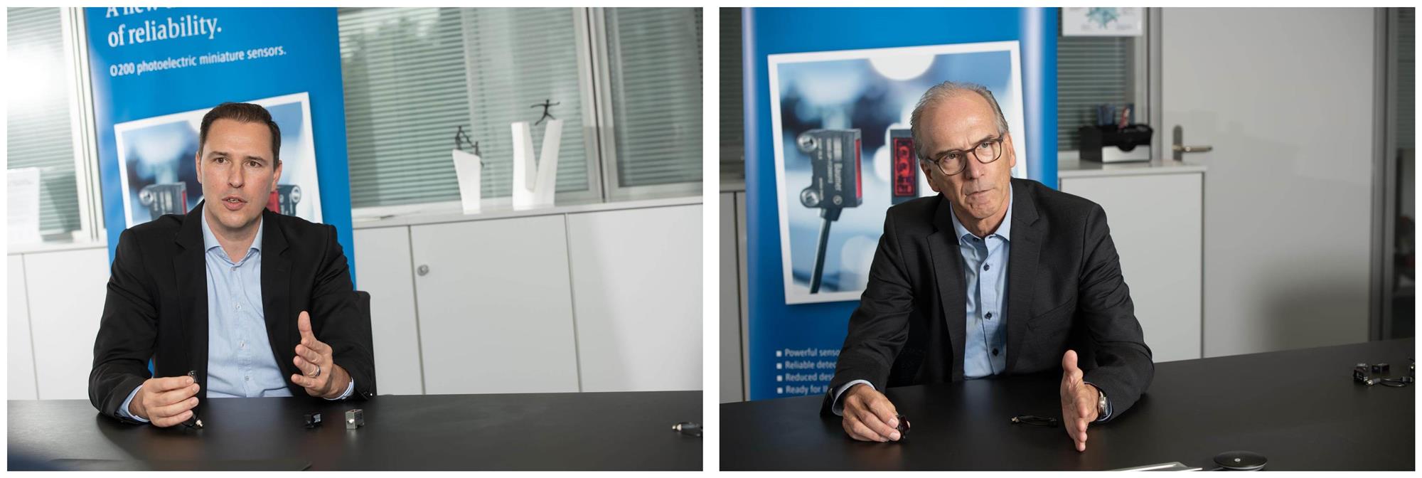 Baumer: Markus Imbach (links) und Bernhard Furrer im Gespräch. Baumer: Markus Imbach (links) und Bernhard Furrer im Gespräch.