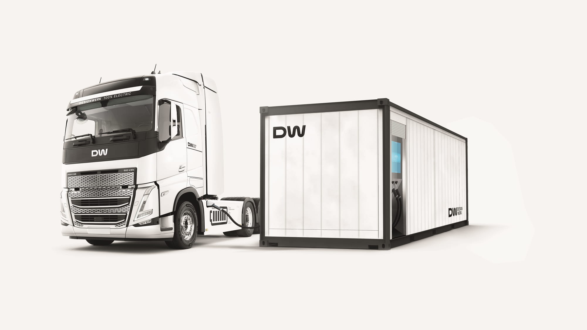 Elektro-Lkw mit Mega-Charger Elektro-Lkw mit Mega-Charger