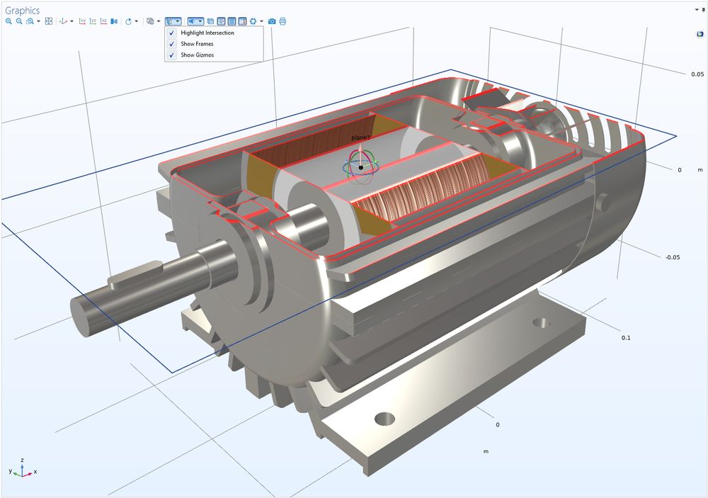 Elektromotorsimulation in Comsol Multiphysics Version 5.6