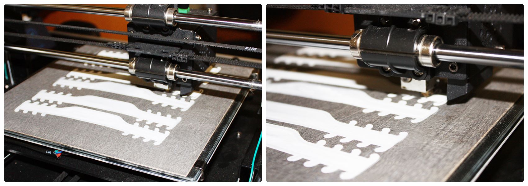 3D-Druck auf Pertinaxplatte 3D-Druck auf Pertinaxplatte