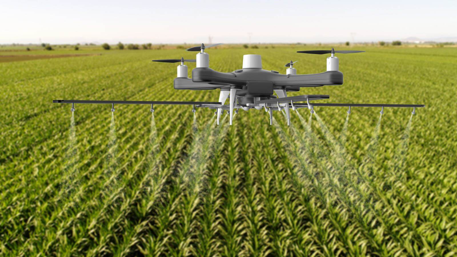 Smart Farming: Einsatz von Dünger und Herbiziden mit Drohne Smart Farming: Einsatz von Dünger und Herbiziden mit Drohne