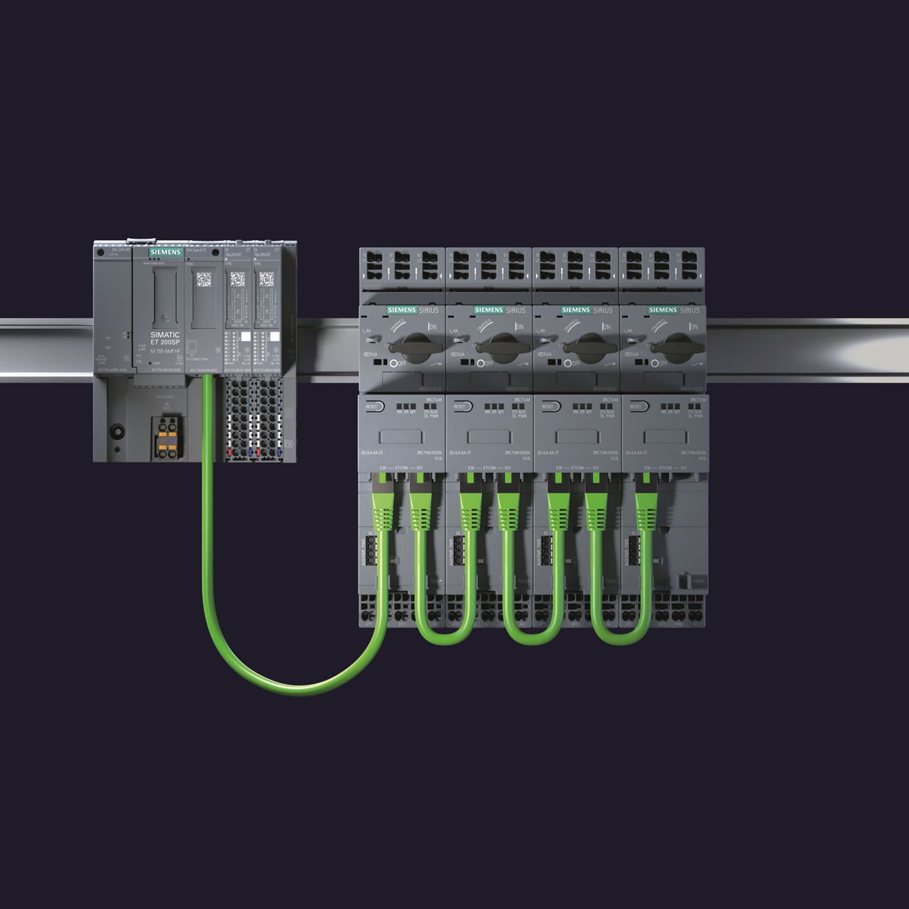 Siemens-2 Intelligente Linkmodule SIRIUS 3RC7 in Kombination mit SIMATIC ET 200SP