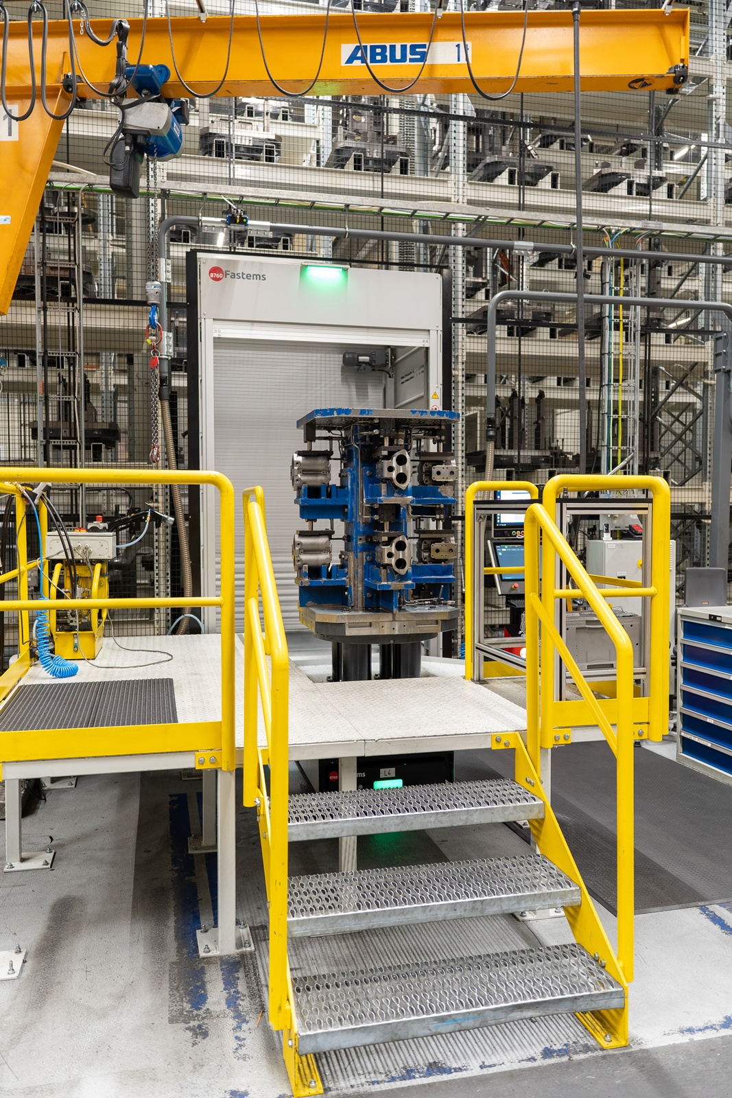 Eine der insgesamt vier Be- und Entladestationen