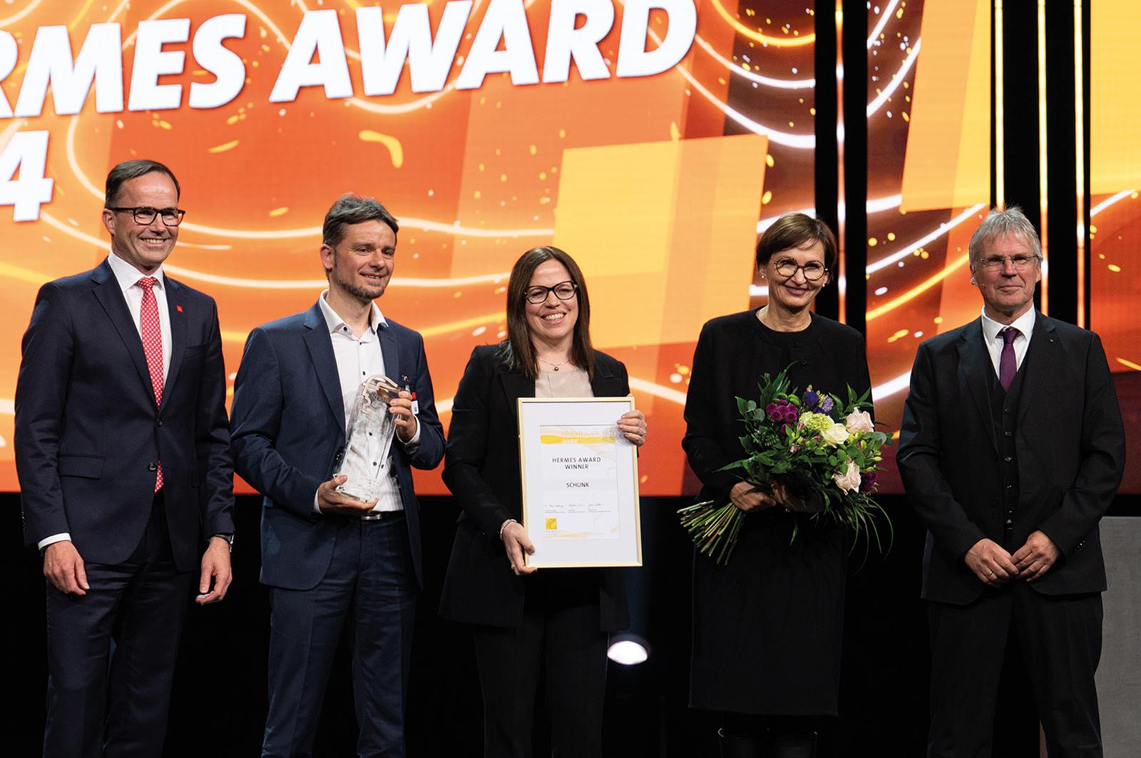 Der Hermes Award 2024 wurde im Rahmen der Eröffnungsfeier der Hannover Messe verliehen. Der Hermes Award 2024 wurde im Rahmen der Eröffnungsfeier der Hannover Messe verliehen.