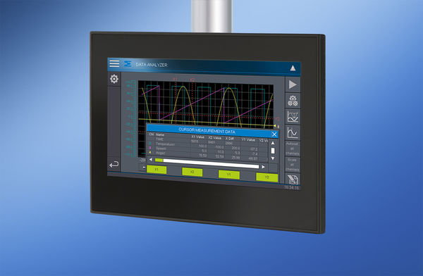 Sigmatek: Kompaktes 7-Zoll-Multitouchpanel für die Tragarmmontage