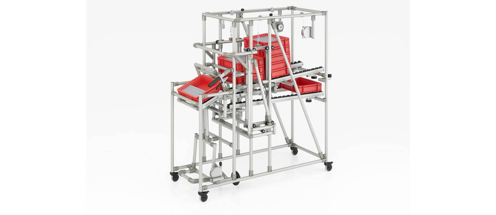 Eine Karakuri/LCA-Lösung entsteht innerhalb weniger Tage, ist kostengünstiger als konventionelle Automationsprojekte und kann Produktionsabläufe optimieren. Eine Karakuri/LCA-Lösung entsteht innerhalb weniger Tage, ist kostengünstiger als konventionelle Automationsprojekte und kann Produktionsabläufe optimieren.