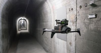 Drohne im Tunnel - Tinamu Labs