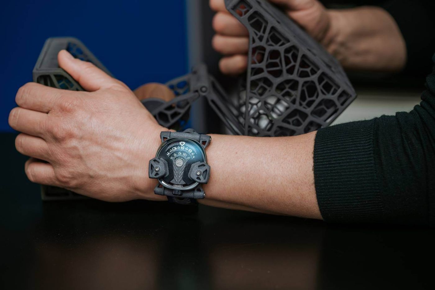 3D-gedruckte Armbanduhr von Sevenfriday in Zusammenarbeit mit HP